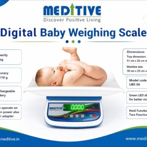 Home meditive digital weighing scale uip 55 | 180 kg capacity | leather look abs body | high precision 100g accuracy (copy)